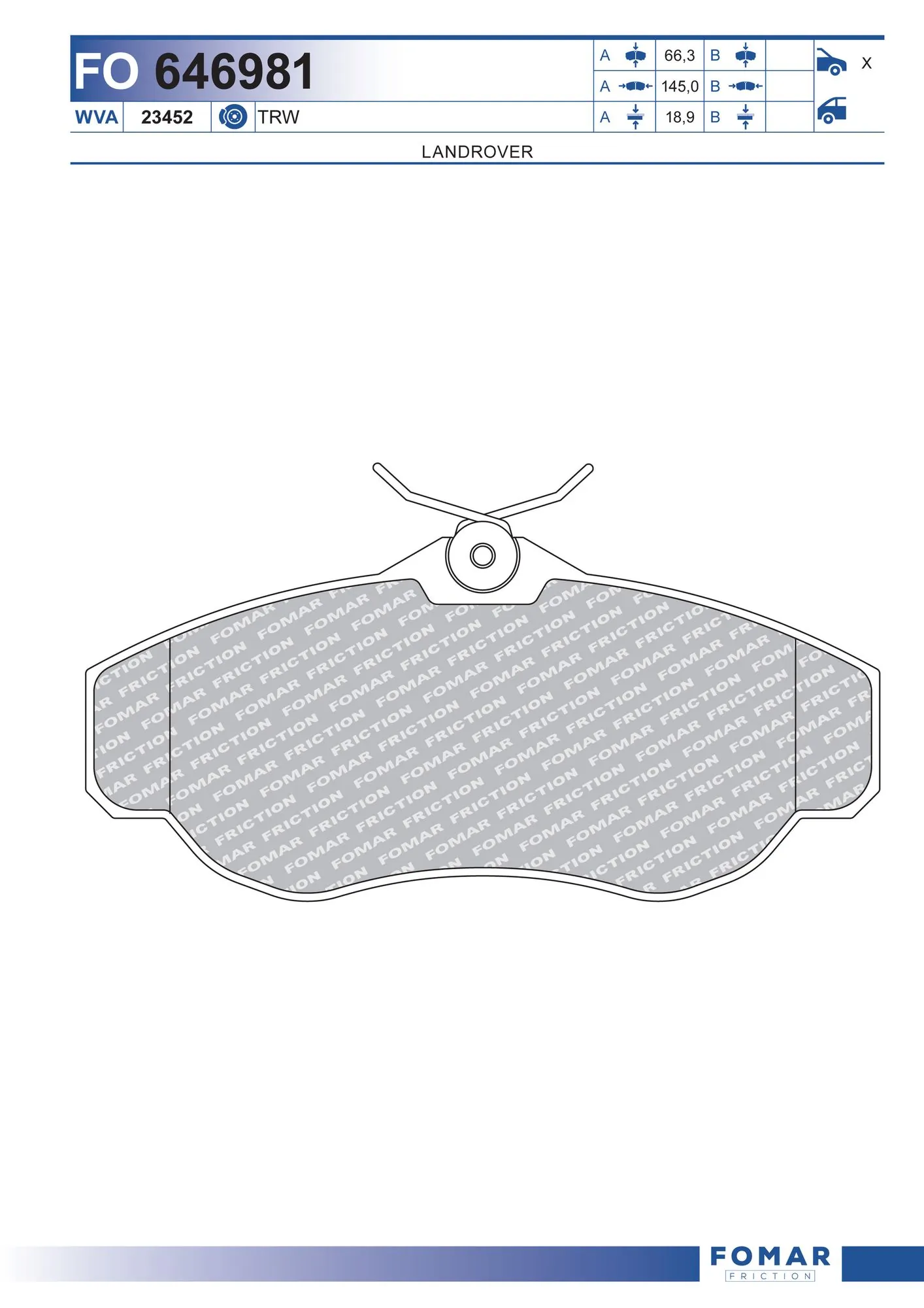 Brake Pad Set, disc brake